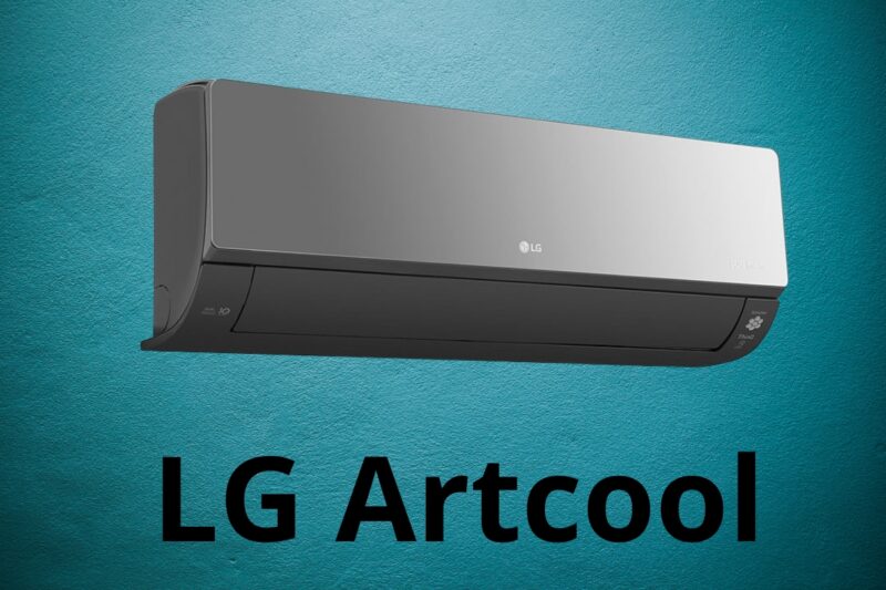 LG Artcool na zelenoj pozadini