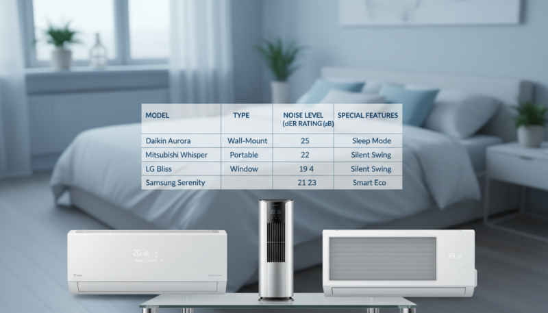 Najtiši klima uređaji za spavaću sobu poređenje